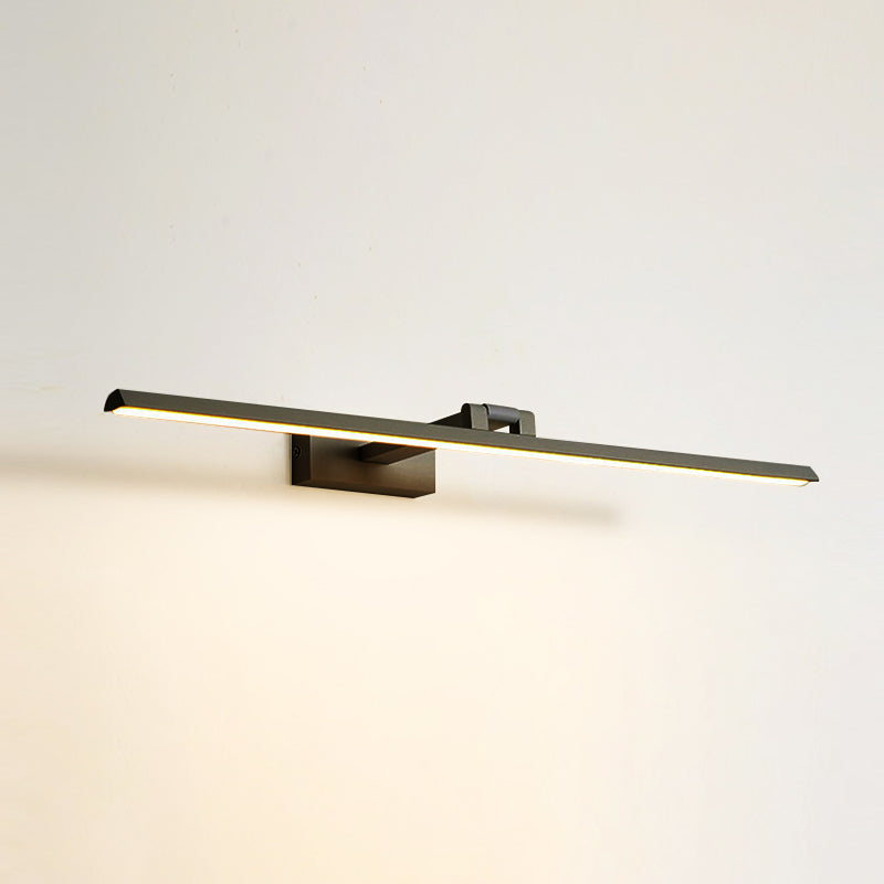 Minimalist Metal LED Vanity Light - Single Fixture, Modern Style