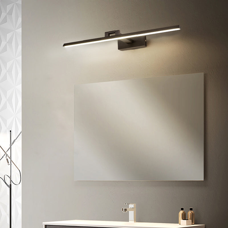 Minimalist Metal LED Vanity Light - Single Fixture, Modern Style