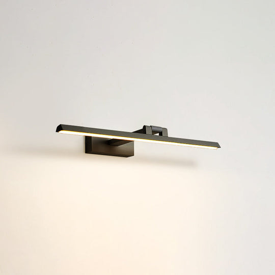 Minimalist Metal LED Vanity Light - Single Fixture, Modern Style
