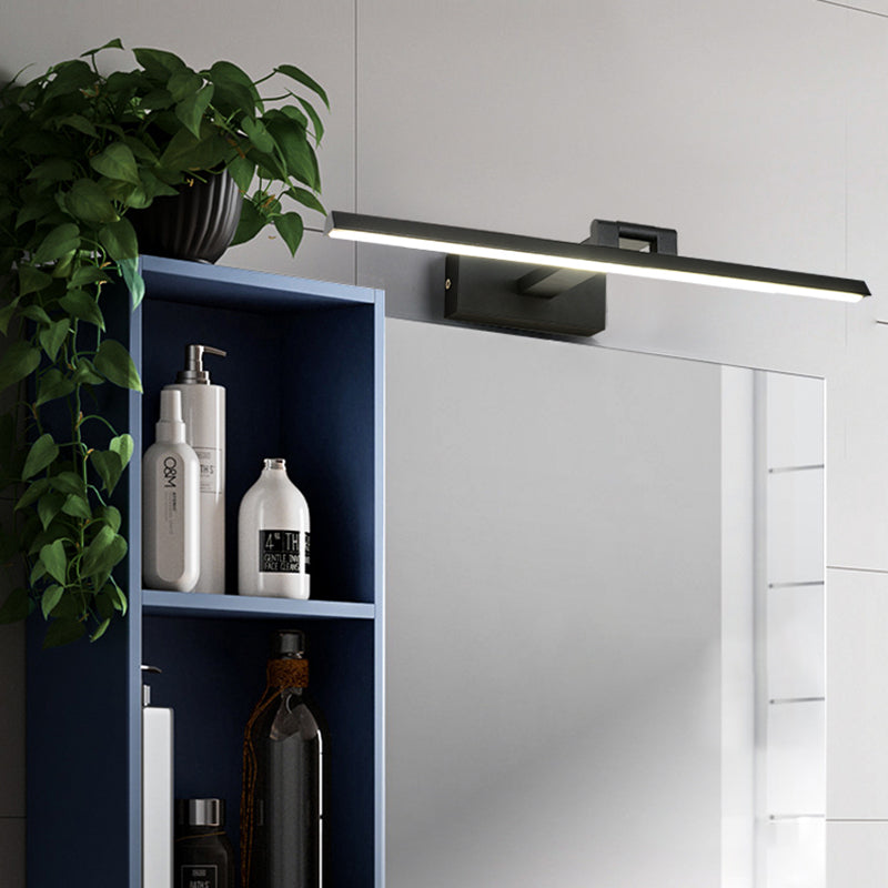 Minimalist Metal LED Vanity Light - Single Fixture, Modern Style