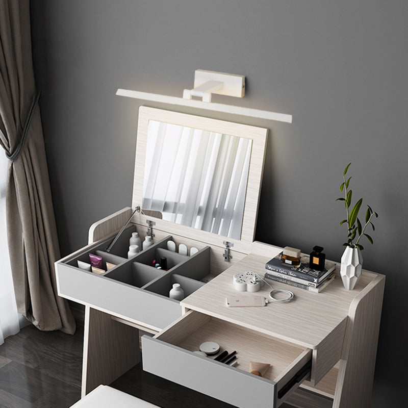 Minimalist Metal LED Vanity Light - Single Fixture, Modern Style