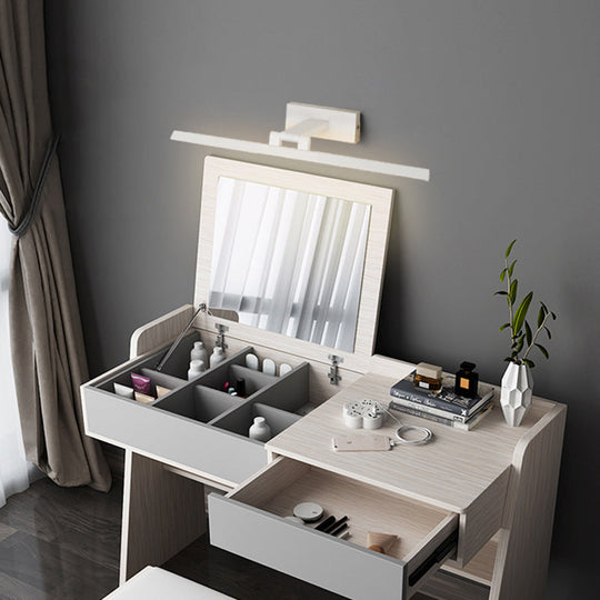 Minimalist Metal LED Vanity Light - Single Fixture, Modern Style