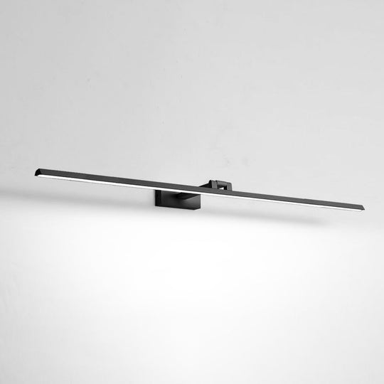 Minimalist Metal LED Vanity Light - Single Fixture, Modern Style