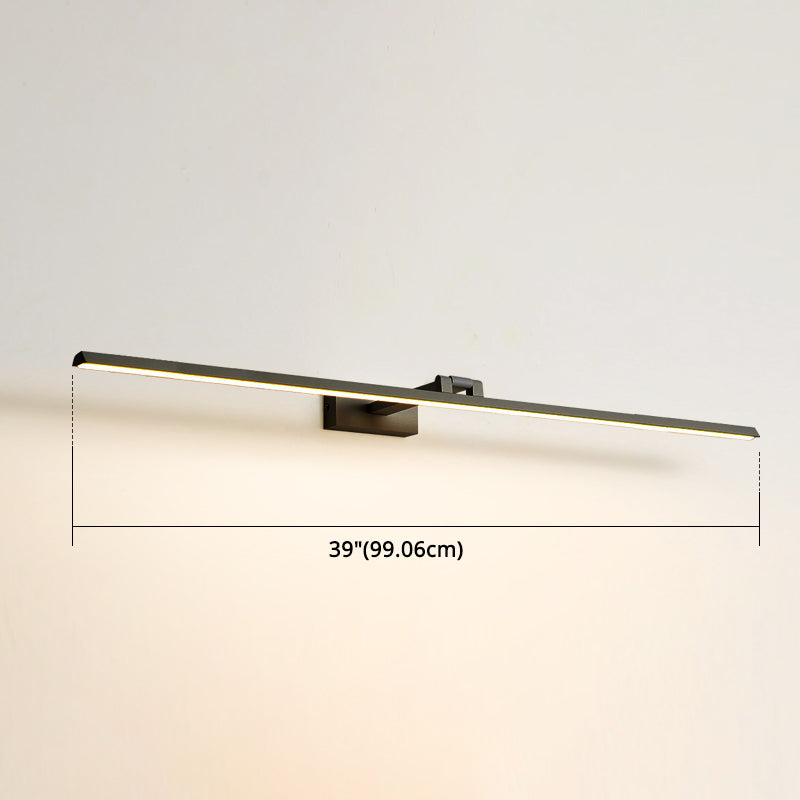 Minimalist Metal LED Vanity Light - Single Fixture, Modern Style