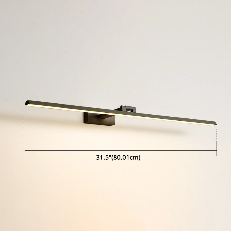 Minimalist Metal LED Vanity Light - Single Fixture, Modern Style