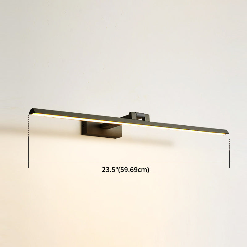 Minimalist Metal LED Vanity Light - Single Fixture, Modern Style
