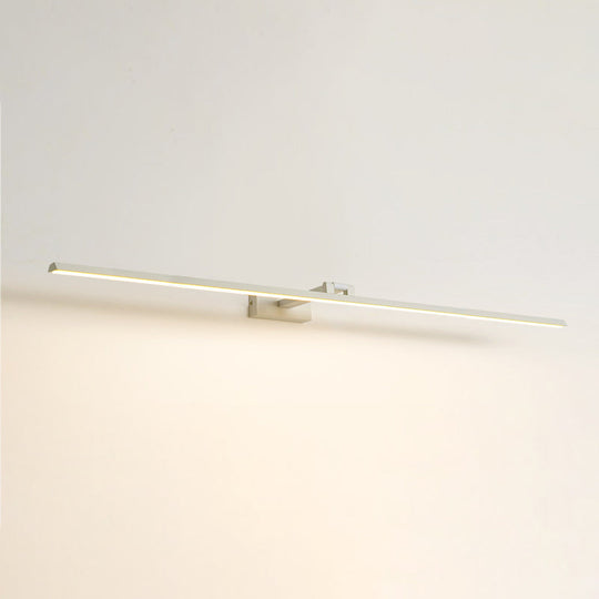 Minimalist Metal LED Vanity Light - Single Fixture, Modern Style