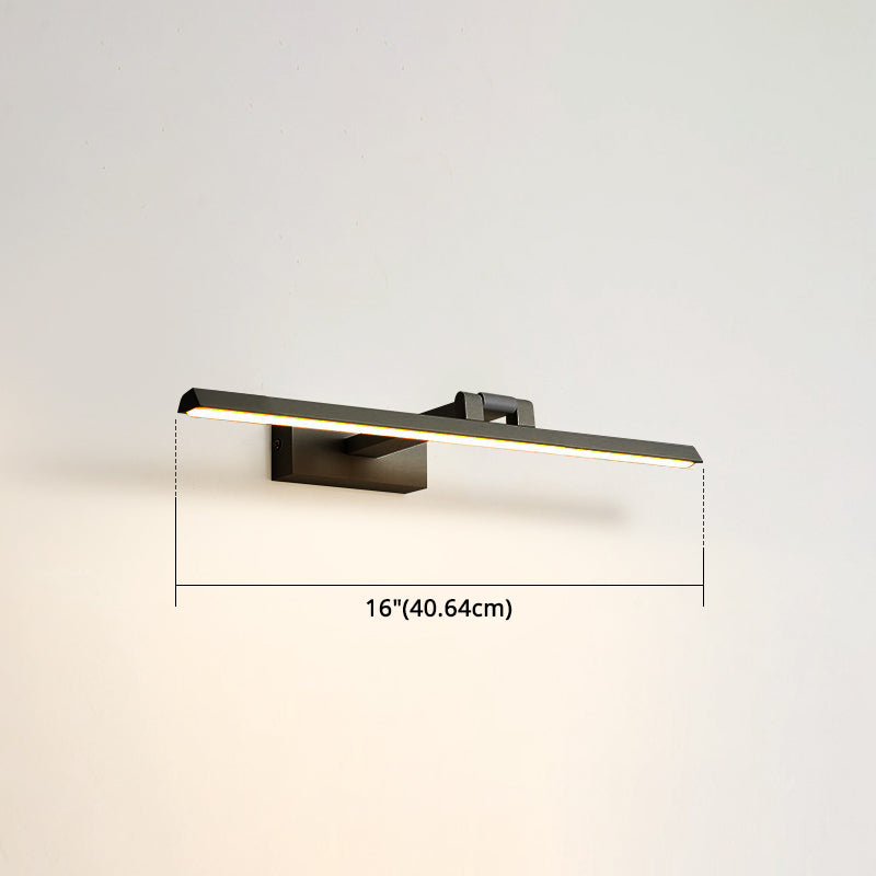 Minimalist Metal LED Vanity Light - Single Fixture, Modern Style