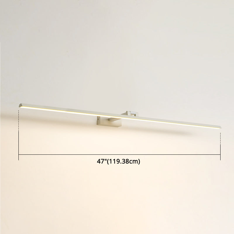 Minimalist Metal LED Vanity Light - Single Fixture, Modern Style