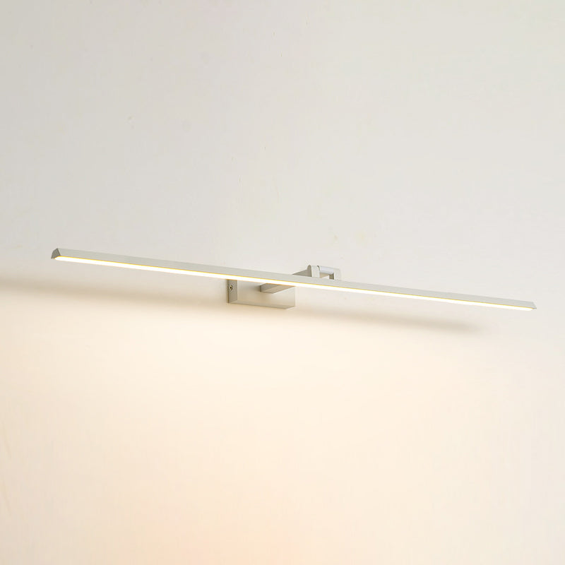 Minimalist Metal LED Vanity Light - Single Fixture, Modern Style