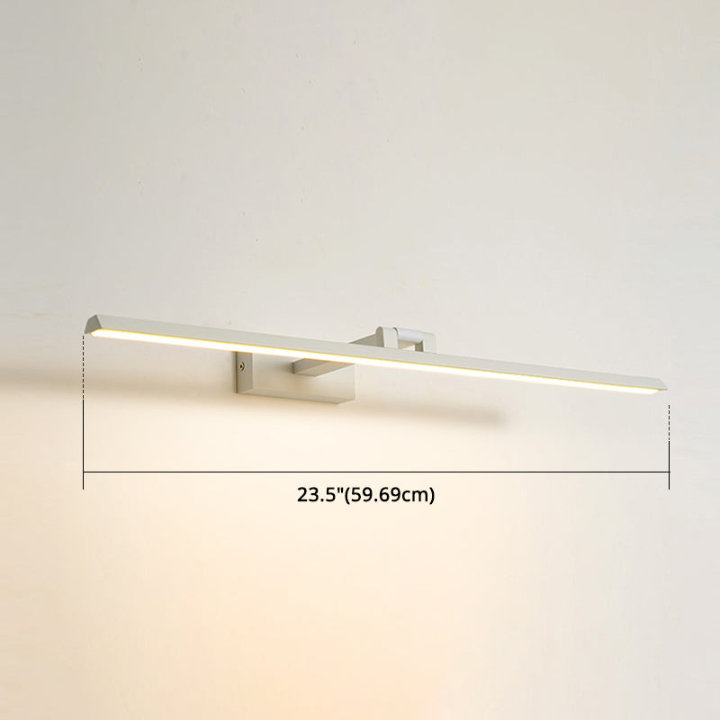 Minimalist Metal LED Vanity Light - Single Fixture, Modern Style
