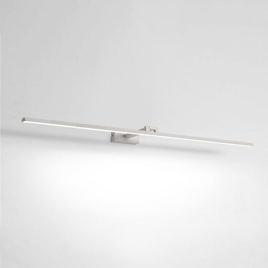 Minimalist Metal LED Vanity Light - Single Fixture, Modern Style