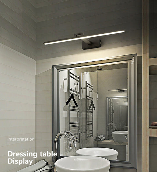 Minimalist Metal LED Vanity Light - Single Fixture, Modern Style