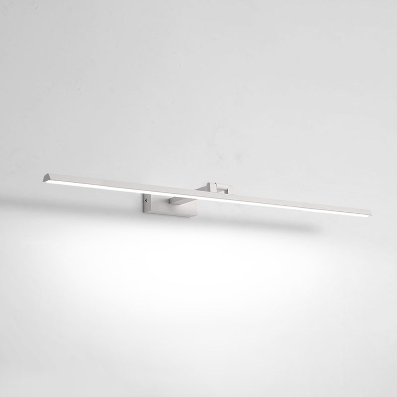 Minimalist Metal LED Vanity Light - Single Fixture, Modern Style