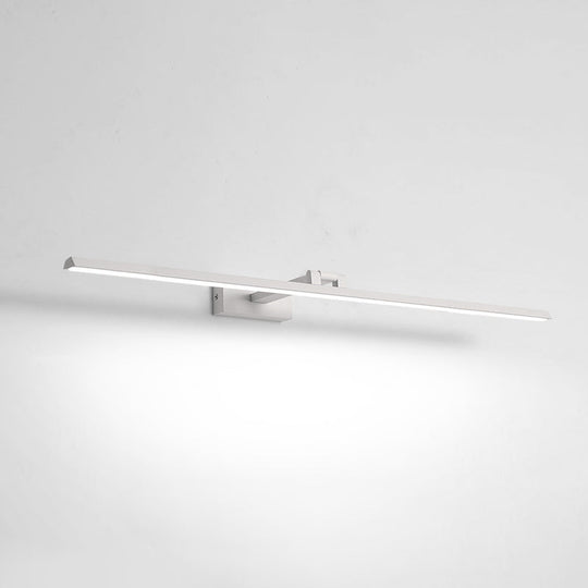 Minimalist Metal LED Vanity Light - Single Fixture, Modern Style