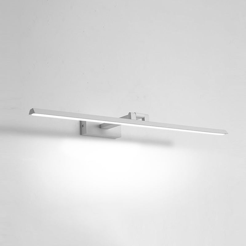 Minimalist Metal LED Vanity Light - Single Fixture, Modern Style