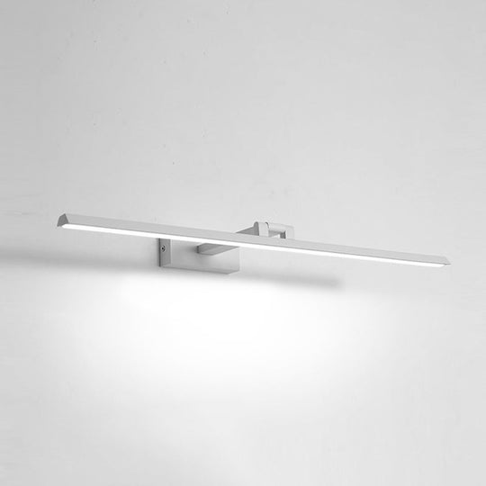 Minimalist Metal LED Vanity Light - Single Fixture, Modern Style