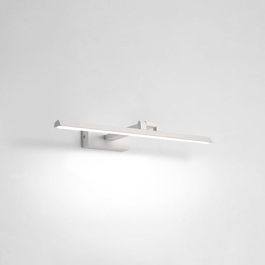 Minimalist Metal LED Vanity Light - Single Fixture, Modern Style