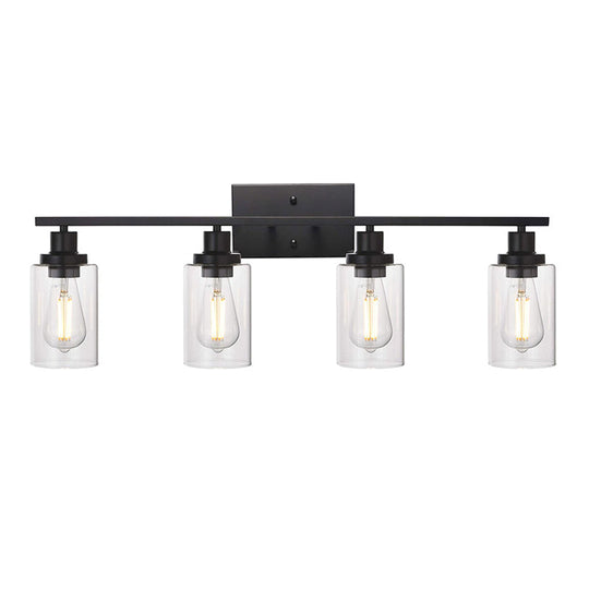 Industrial Retro Glass Vanity Wall Light Fixtures - Cylindrical Design
