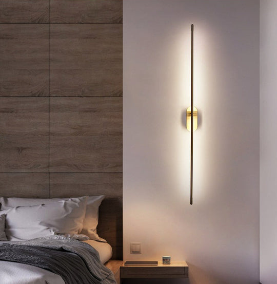 Modern Metal Wall Lamp for Bedroom & Living Room - Linear Strip Wall Lighting
