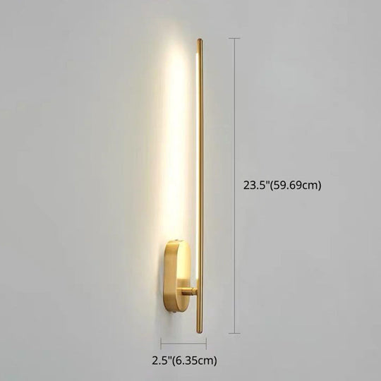 Modern Metal Wall Lamp for Bedroom & Living Room - Linear Strip Wall Lighting
