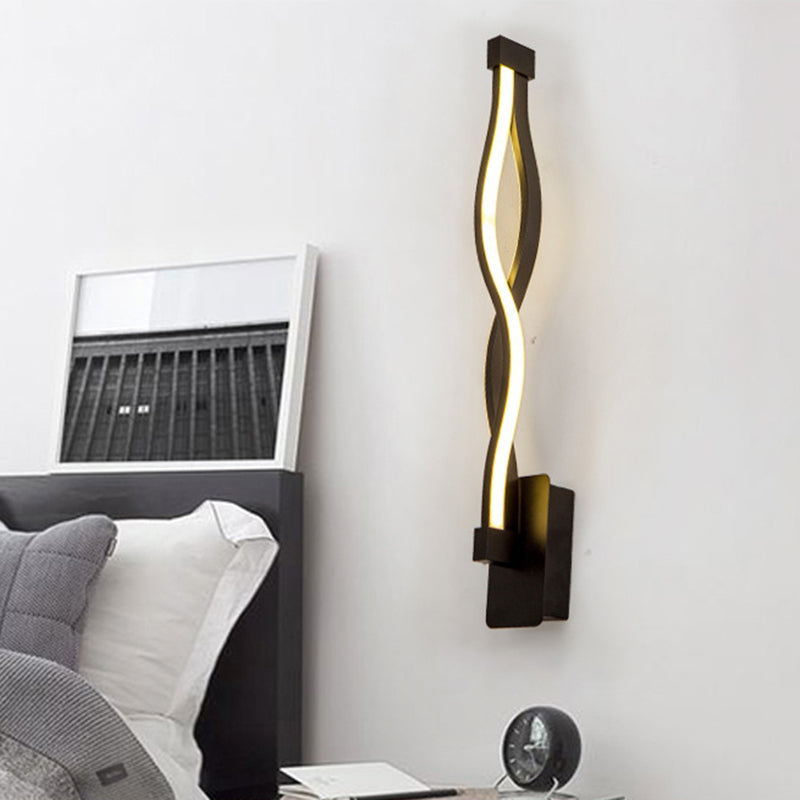 Nordic Simplicity Twist Shape Wall Mount Light Fixture for Living Room and Bedroom