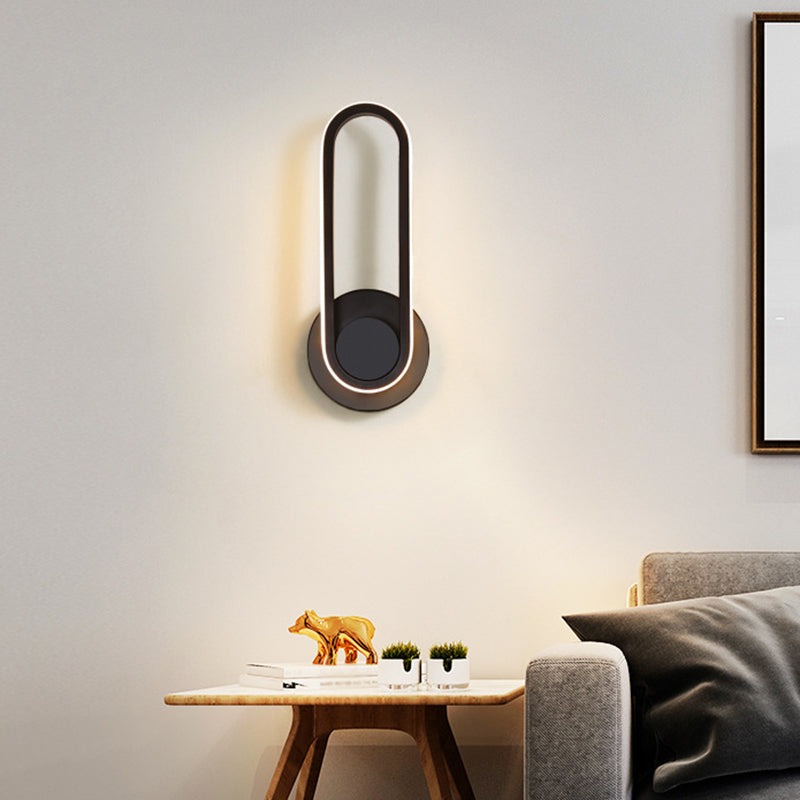 Modern LED Metal Bedside Wall Sconce with Rotatable Head
