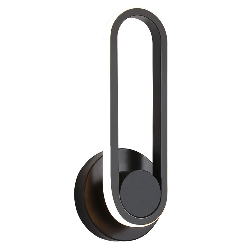 Modern LED Metal Bedside Wall Sconce with Rotatable Head