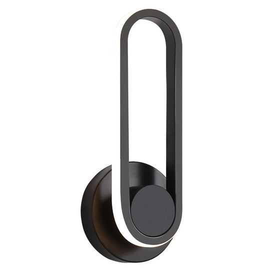 Modern LED Metal Bedside Wall Sconce with Rotatable Head