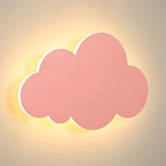 Colorful Cloud Macaroon Wall Light - Bedroom Acrylic Shade Lamp
