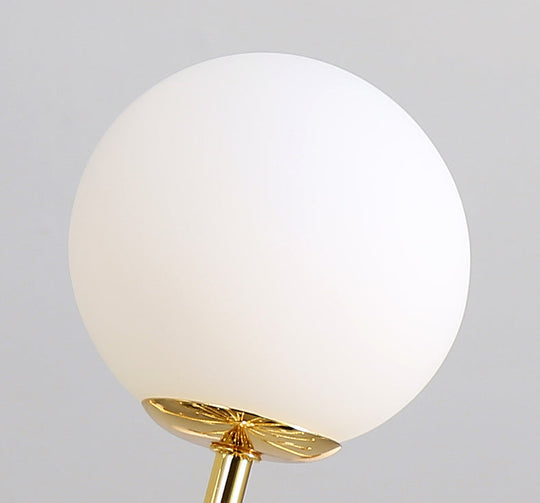 Modern Gold Metal Hanging Chandelier with Glass Shade – Elegant Ceiling Light for Living Room