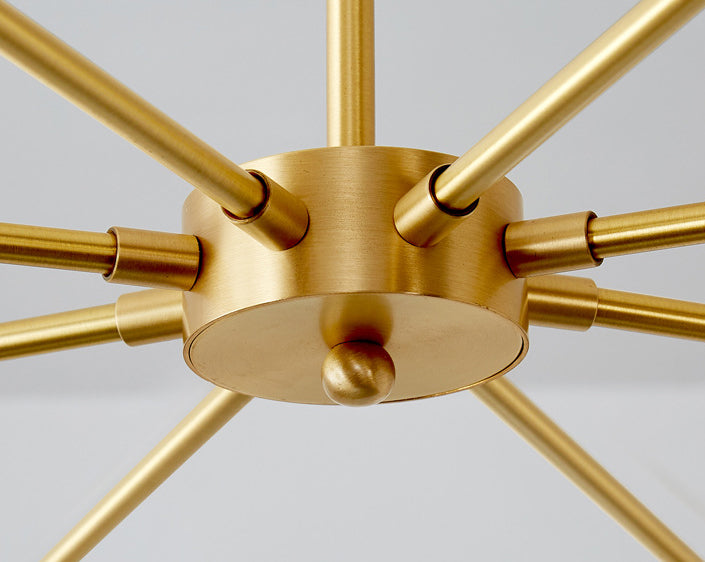 Minimalist White Glass Chandelier - Sleek Spherical Ceiling Light for Living Room