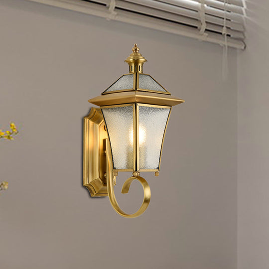Birdcage Metal Wall Sconce - Traditional Brass Foyer Light Fixture (14"/15" H, 1 Bulb)