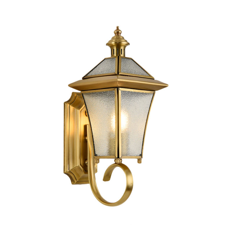 Birdcage Metal Wall Sconce - Traditional Brass Foyer Light Fixture (14"/15" H, 1 Bulb)