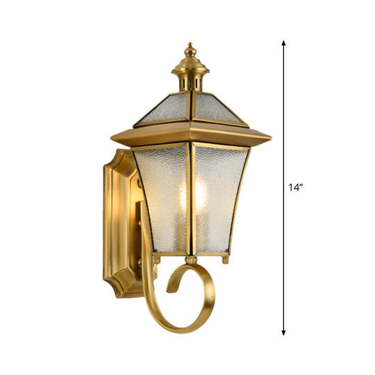 Birdcage Metal Wall Sconce - Traditional Brass Foyer Light Fixture (14"/15" H, 1 Bulb)