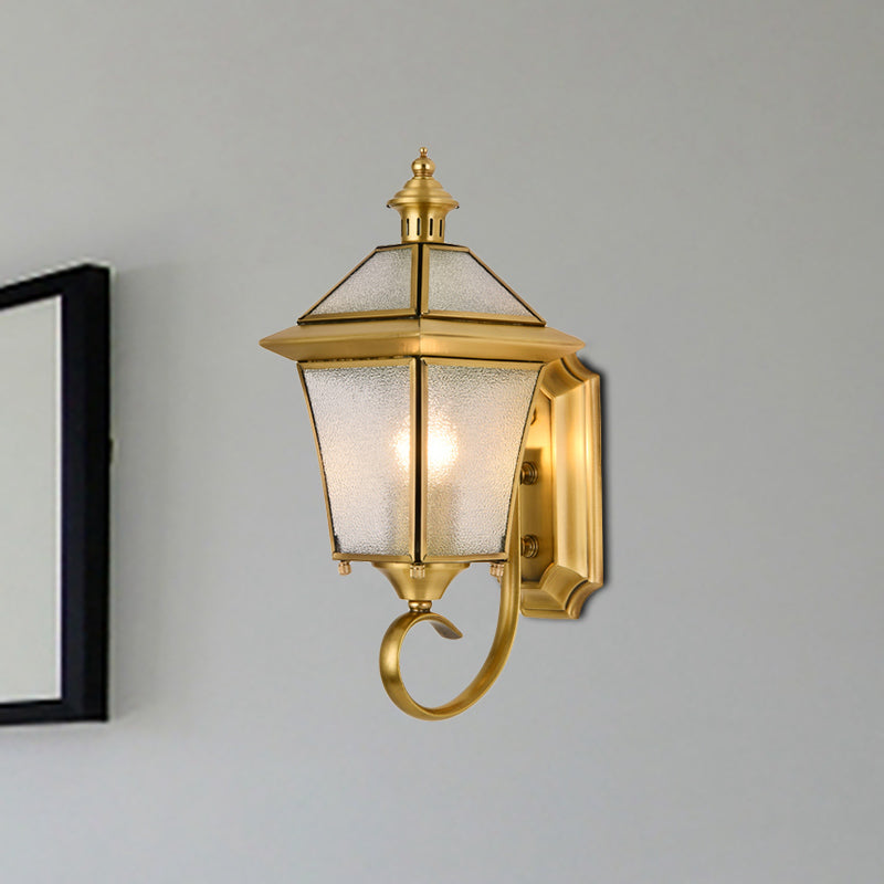 Birdcage Metal Wall Sconce - Traditional Brass Foyer Light Fixture (14"/15" H, 1 Bulb)