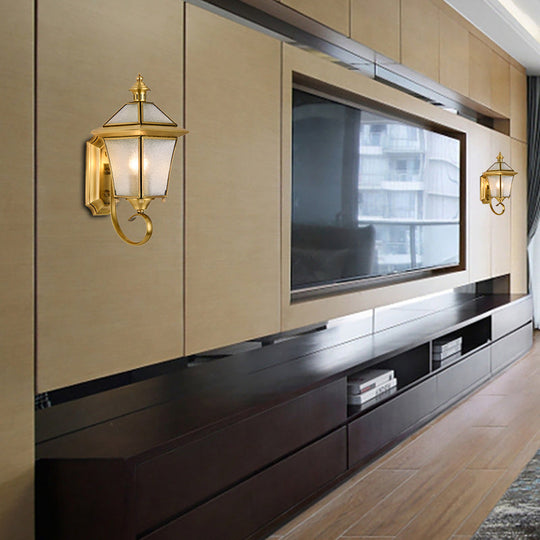 Birdcage Metal Wall Sconce - Traditional Brass Foyer Light Fixture (14"/15" H, 1 Bulb)