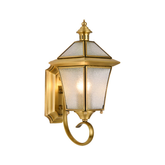Birdcage Metal Wall Sconce - Traditional Brass Foyer Light Fixture (14"/15" H, 1 Bulb)