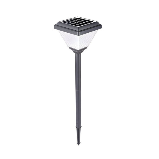 Modern Black 27.6-Inch Solar Powered LED Pathway Light