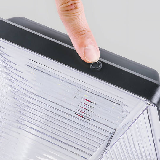 Modern Black 27.6-Inch Solar Powered LED Pathway Light