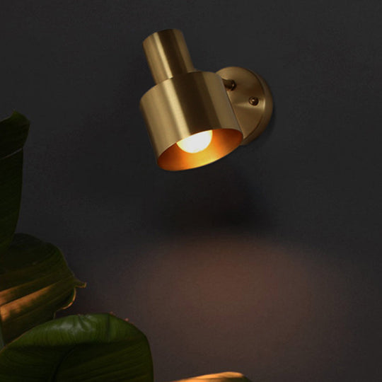 Brass Vanity Wall Light with LED Bulbs - Traditional Sconce Fixture for Bathroom