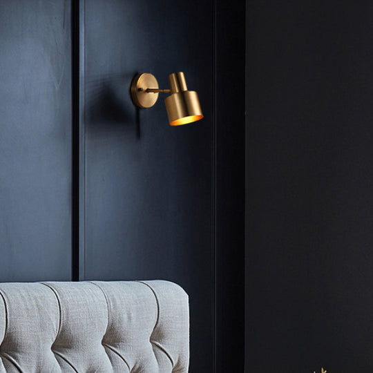 Brass Vanity Wall Light with LED Bulbs - Traditional Sconce Fixture for Bathroom