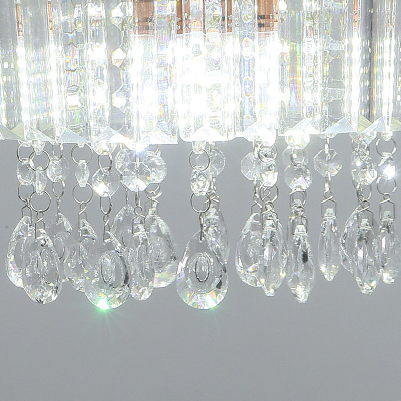 Sputnik Crystal Chandelier - Contemporary Ceiling Light with 11/13/15 Satin Brass Heads, 37.5"/40.5"/41" Wide