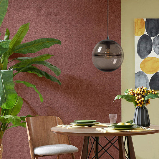 Modern Blue/Coffee Glass Sphere Pendant Light, 1 Head, 8"/10"/12" Wide - Perfect for Dining Room