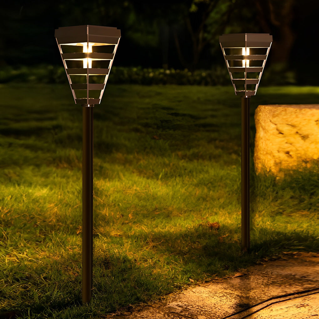 Smart Solar Powered Waterproof LED Outdoor Post Light