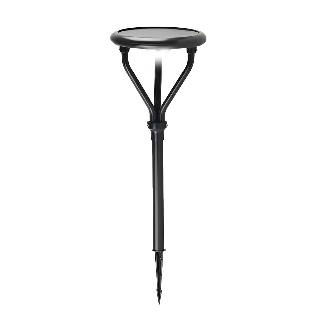 Intelligent Modern Solar LED Lamp Post – Outdoor Waterproof Round Light