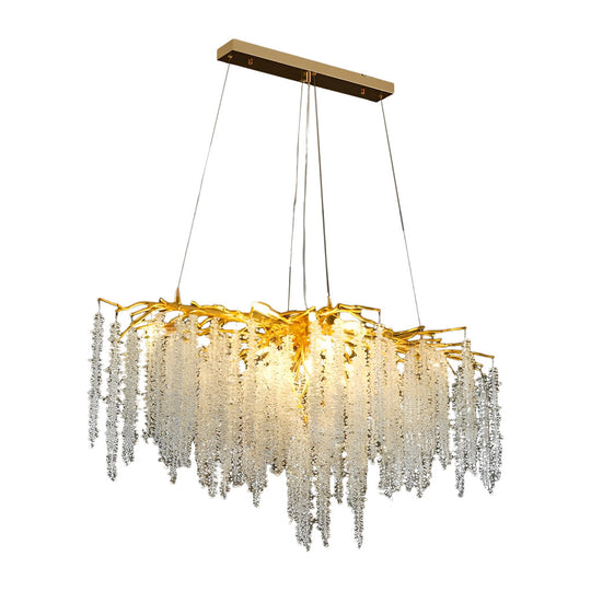 Creative Branches Crystal Pendant Three Step Dimming Modern Chandelier
