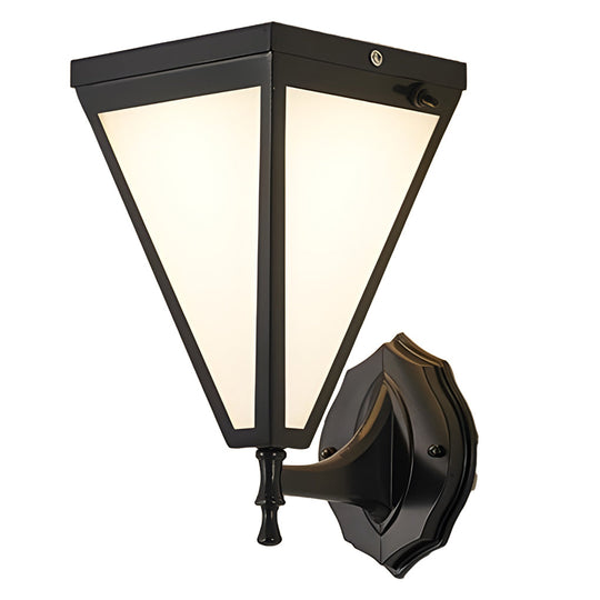Industrial Tapered Solar LED Outdoor Wall Light