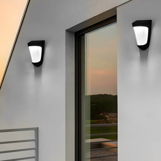 2-Pack Outdoor Solar LED Fence Lights (10 LEDs Each)