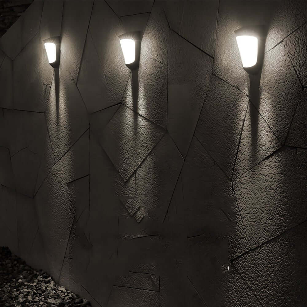 2-Pack Outdoor Solar LED Fence Lights (10 LEDs Each)